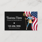 Carte De Visite Service de nettoyage des anciens combattants Entre (Devant)