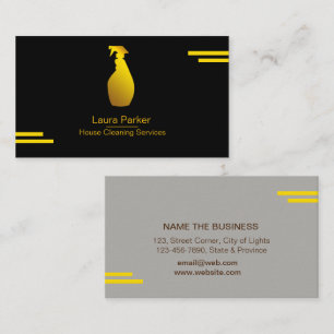 Carte De Visite Service de nettoyage des bouteilles de vaporisateu