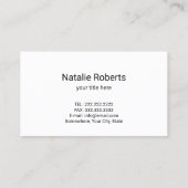 Carte De Visite Service de nettoyage des maisons appartenant à un  (Dos)