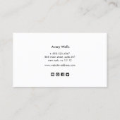 Carte De Visite Service de nettoyage des maisons de Parties scinti (Dos)