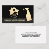 Carte De Visite Service de nettoyage des maisons | Salle de bain d (Devant / Derrière)