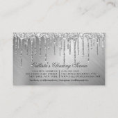 Carte De Visite Service de nettoyage des Parties scintillant métal (Dos)