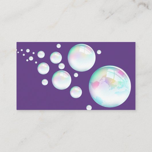 Carte De Visite Service De Nettoyage Des Parties scintillant Migno (Dos)