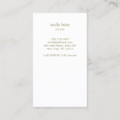 Carte De Visite Service de nettoyage des plumes de la maison (Dos)