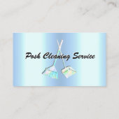 Carte De Visite Service de nettoyage des poches Modèle bleu de gla (Dos)