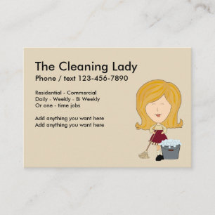 Carte De Visite Service de nettoyage design mignon