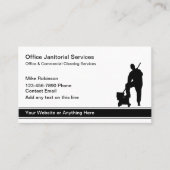 Carte De Visite Service de nettoyage d'Office Budget Simple (Devant)