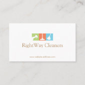 Carte De Visite Service de nettoyage du logo de la maison (Devant)