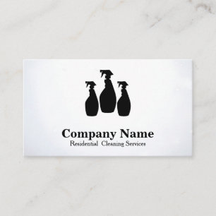 Carte De Visite Service de nettoyage élégant Aquarelle pailletée