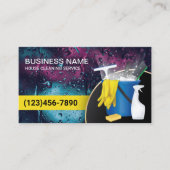 Carte De Visite Service de nettoyage Entretien ménager professionn (Devant)
