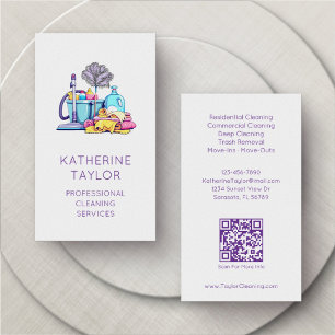 Carte De Visite Service de nettoyage et de conciergerie