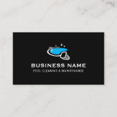 Carte De Visite Service de nettoyage et de réparation de la piscin (Devant)