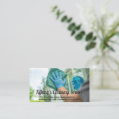 Carte De Visite Service de nettoyage | Fenêtre en verre nettoyant  (Debout devant)