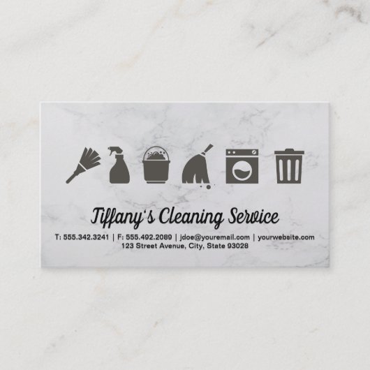 Carte De Visite Service de nettoyage | Fournitures de nettoyage do (Devant)