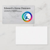 Carte De Visite Service de nettoyage | Icône de sélection (Devant / Derrière)