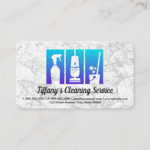Carte De Visite Service de nettoyage   Icône des tâches classiques