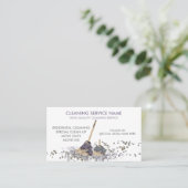 Carte De Visite Service De Nettoyage Janitorial Sale (Debout devant)