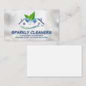 Carte De Visite Service de nettoyage | Logo Sparkly House (Devant / Derrière)