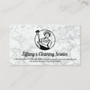 Carte De Visite Service de nettoyage   Maid   Lady Cleaner