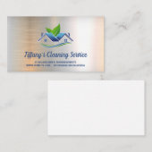 Carte De Visite Service de nettoyage | Maid | Logo de la maison | (Devant / Derrière)