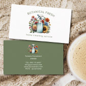 Carte De Visite Service De Nettoyage Maison Cute Floral