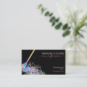 Carte De Visite Service de nettoyage Maison de femme de ménage et  (Debout devant)