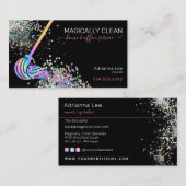 Carte De Visite Service de nettoyage Maison de femme de ménage et (Devant / Derrière)