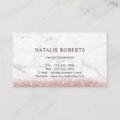 Carte De Visite Service de nettoyage Marbre et Parties scintillant (Dos)