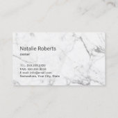 Carte De Visite Service De Nettoyage Marbre Moderne De Style Moder (Dos)