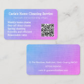 Carte De Visite Service de nettoyage ménage ménage ménage ménage m (Devant / Derrière)