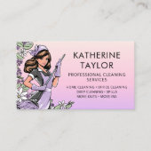 Carte De Visite Service de nettoyage ménager (Devant)