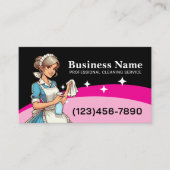 Carte De Visite Service de nettoyage ménager (Devant)