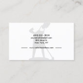 Carte De Visite Service de nettoyage ménager de Janitor Profession (Dos)