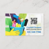 Carte De Visite Service de nettoyage ménager du poste de direction (Devant)
