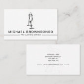 Carte De Visite Service de nettoyage ménager Pro Janitoral (Devant / Derrière)