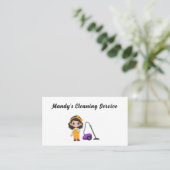 Carte De Visite Service De Nettoyage Migné Vacuum Maid (Debout devant)