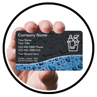 Carte De Visite Service De Nettoyage Moderne