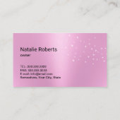 Carte De Visite Service De Nettoyage Moderne Argent Spray Girly Ro (Dos)