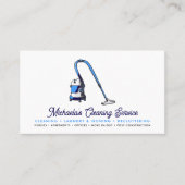 Carte De Visite Service de nettoyage moderne Médias sociaux (Devant)