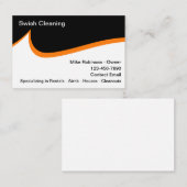 Carte De Visite Service De Nettoyage Moderne Simple (Devant / Derrière)