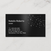 Carte De Visite Service de nettoyage moderne Spray argenté Noir (Dos)