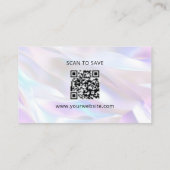 Carte De Visite Service de nettoyage mûr CODE QR Maid (Dos)