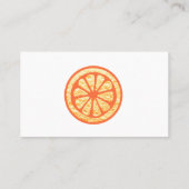 Carte De Visite Service de nettoyage naturel Éponge orange (Dos)