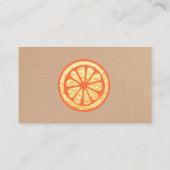 Carte De Visite Service de nettoyage naturel Éponge orange (Dos)