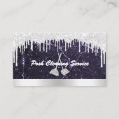 Carte De Visite Service de nettoyage Parties scintillant de goutte (Dos)