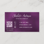 Carte De Visite Service de nettoyage parties scintillant en argent (Dos)