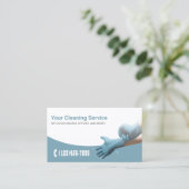 Carte De Visite Service de nettoyage professionnel (Debout devant)