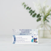 Carte De Visite Service de nettoyage professionnel avec slogan (Debout devant)