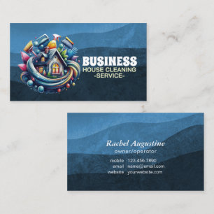 Carte De Visite Service de nettoyage professionnel de maison Entre