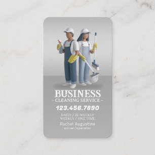 Carte De Visite Service de nettoyage professionnel de maison ménag